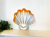 Sea Shell Metal Wall Art with Powder Coat, 14ga Steel Various Sizes